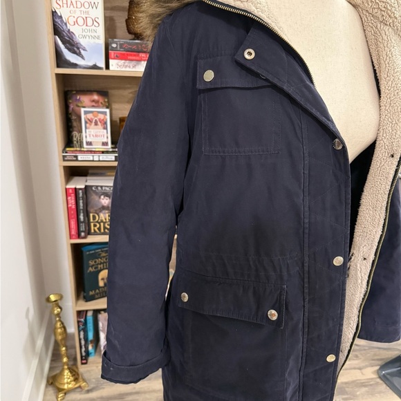 NAUTICA | Winter Navy Sherpa Lined Jacket Large - Picture 4 of 5